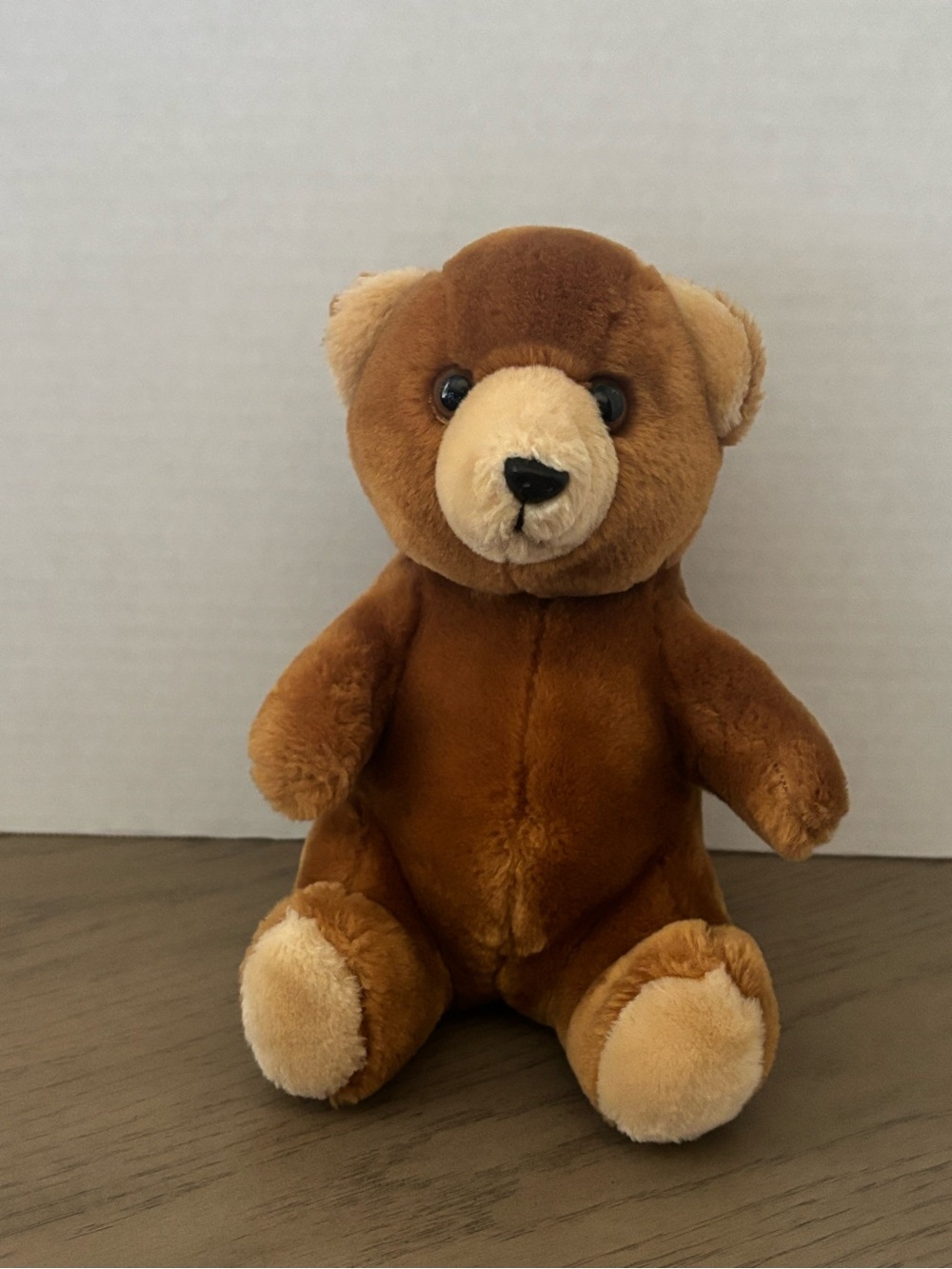 Vintage Caltoy Roly Poly Brown Teddy Bear Plush Stuffed Animal 9” Lovey